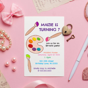 Convites Painting Art Birthday