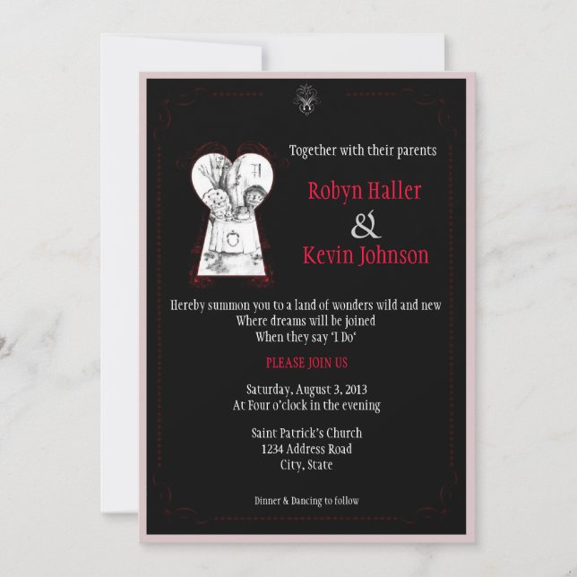 Convites País das maravilhas 2 (Frente)