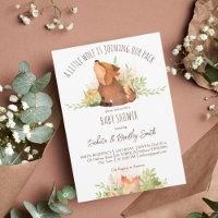 Pais de lobo caem modelo chá de fraldas