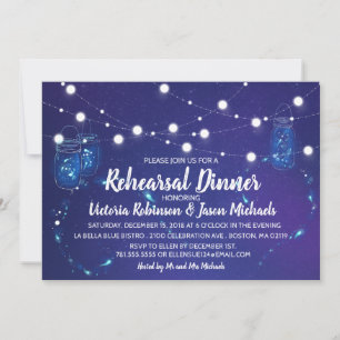 Convites País russo ilumina frascos-pedras Janto de ensaio