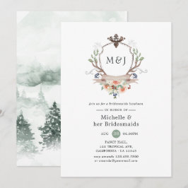 Convites Pais Selvagens Monogramas Bridesmaids Luncheon