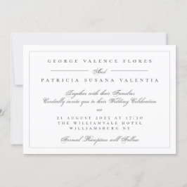 Convites Paisagem Caligrafia Formal Casamento Elegante