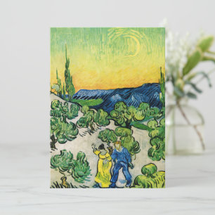 Convites Paisagem com Casal Andando por Vincent van Gogh