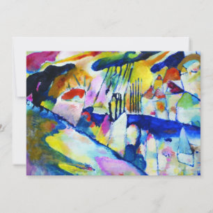 Convites Paisagem com Chuva por Wassily Kandinsky
