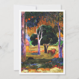 Convites Paisagem com porco e cavalo Pintura Familiar