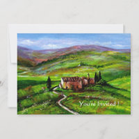PAISAGEM DA TOSCANA COM COLINAS VERDES