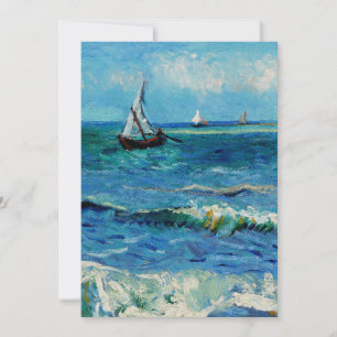 Convites Paisagem Marinha em Les Saintes-Maries Arte Fina