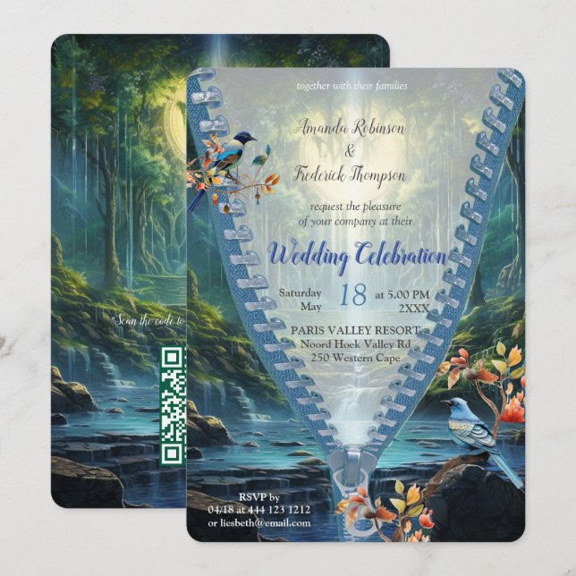 Convites Paisagens de Destino Viajantes do Nosso Mundo (Frente/Verso)