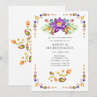 Paisley Lotus Flor Indian Bridesmaids Luncheon