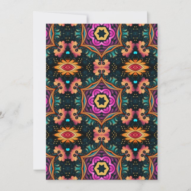 Convites Paisley Pink Wedding (Frente)
