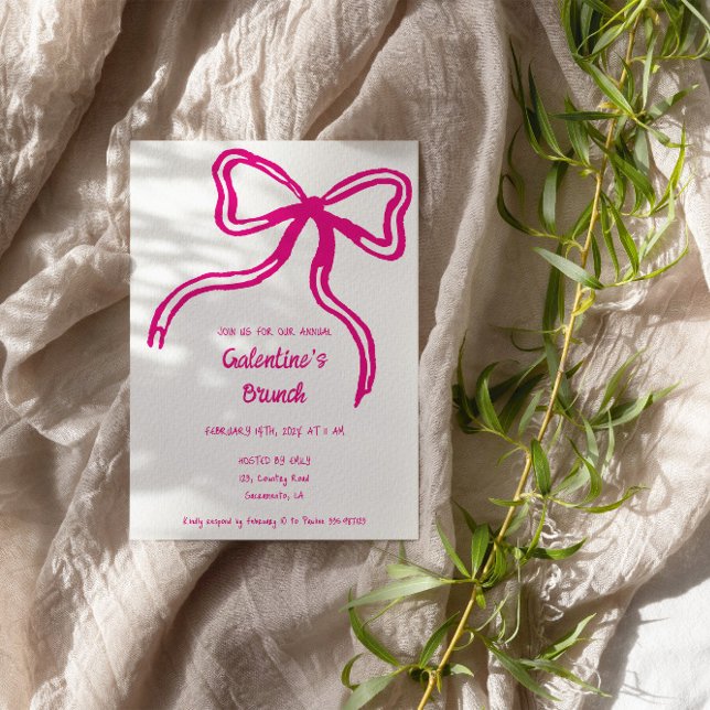 Convites Palavra-arco-rosa-desenhada no dia de Galentine Co (Criador carregado)