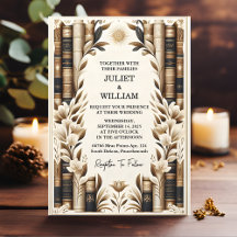 Palco Library Old English Book Club Cobrir Weding