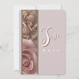 Convites Pale Pink Save the Date Invitation