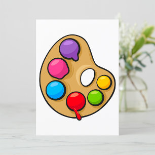 Convites Paleta de arte de pintores