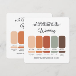 Convites Paleta de Cores de Casamento Boho Pôr do Sol no De