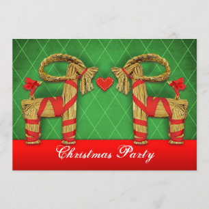 Convites Palha Sueca Festa de Natal Personalizada