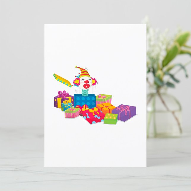 Convites Palhaço Em Uma Caixa (Criador carregado)