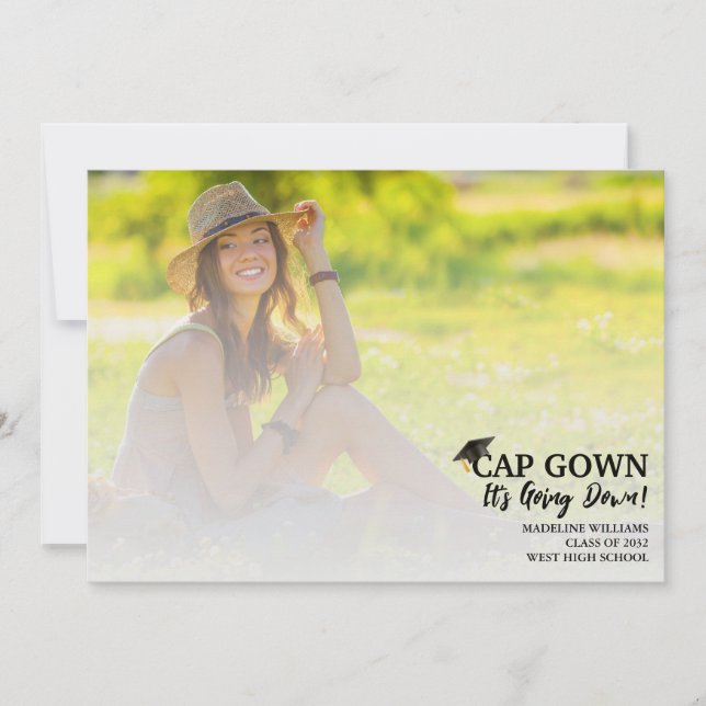 Convites Palhaço simples de Boné Está diminuindo o lançamen (Frente)