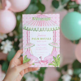 Convites Palm Beach Cabana Bachelorette Weekend w Itinerary
