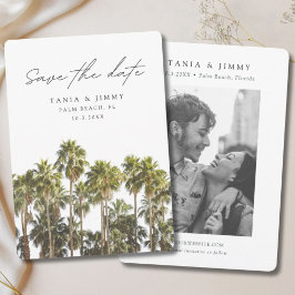 Convites Palm Beach Wedding Flórida Salve a Data