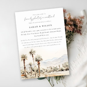 Convites Palm Springs Califórnia Paisagem Pós Casamento