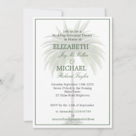 Convites Palm Tree Elegante Casamento Moderno Ensaio Chic