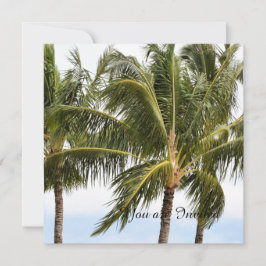 Convites Palm Trees Tropical Kauai Birthday