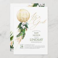 Palma de Orquídeas Brancas Deixa Dourado Chá de fr