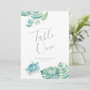 Convites Palma Tropical Sai da Mesa de Casamento