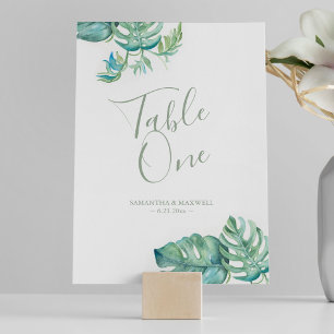 Convites Palma Tropical Sai da Mesa de Casamento