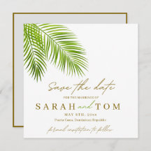 Palma tropical Salvar a data