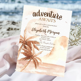 Convites Palmas Tropicais Rústicas