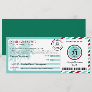 Convites Palmeira Tropical Árvore Natal Presente Embaraçand