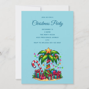 Convites Palmeira Tropical de Natal