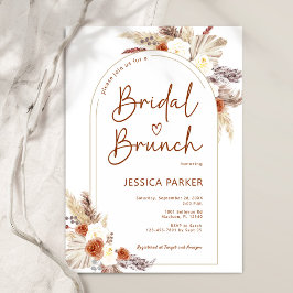 Convites Pampas Grass Arch Terracotta Boho Bridal Brunch