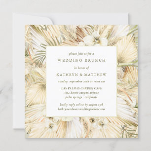 Convites Pampas Grass Boho Posto Floral Brunch