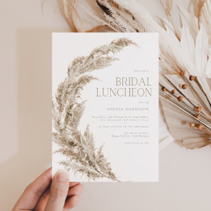 Convites Pampas Grass Bridal Luncheon