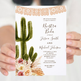 Convites Pampas Grass Muted Tones Nuestra Boda