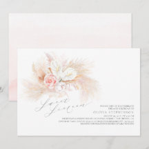 Pampas Grass Pink Floral Sweet Sessenta Aniversári
