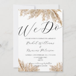 Convites Pampas Minimalistas Elegantes Que Fazemos Casament