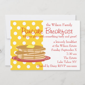 Convites Pancake Breakfast