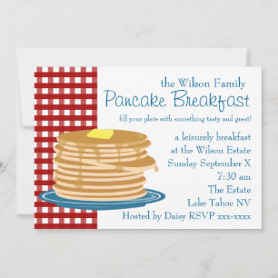 Convites Pancake Breakfast