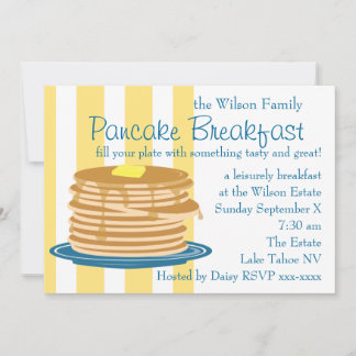 Convites Pancake Breakfast