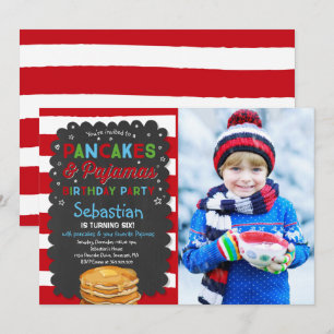Convites Pancake e pijamas Convidam o Partido PJ