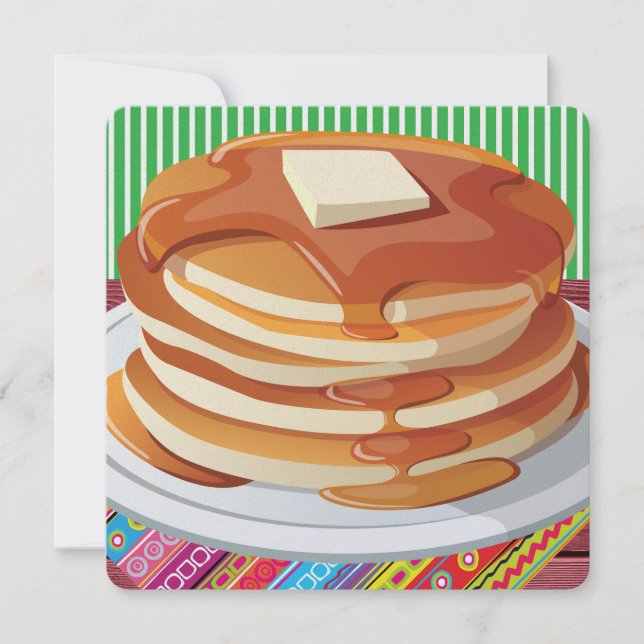 Convites Pancake Supe - Terça-feira gorda (Frente)