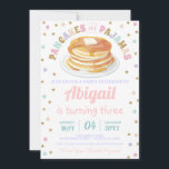 Convites Pancakes e pijamas Glitter Dot Star Kid Aniversári<br><div class="desc">Personalize este incrível convite de aniversário para Pancakes e Pajamas Glitter Dot Star Kid com seus detalhes fácil e rapidamente. Todos os textos são editáveis! Para personalização mais avançada deste design,  basta selecionar o botão 'Personalizar ele / Personalizar este modelo' acima! Itens correspondentes disponíveis na coleção!</div>