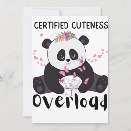 Convites Panda Engraçado Fofo