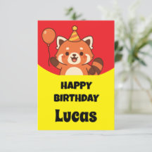 Panda vermelha incrível do aniversário da festa