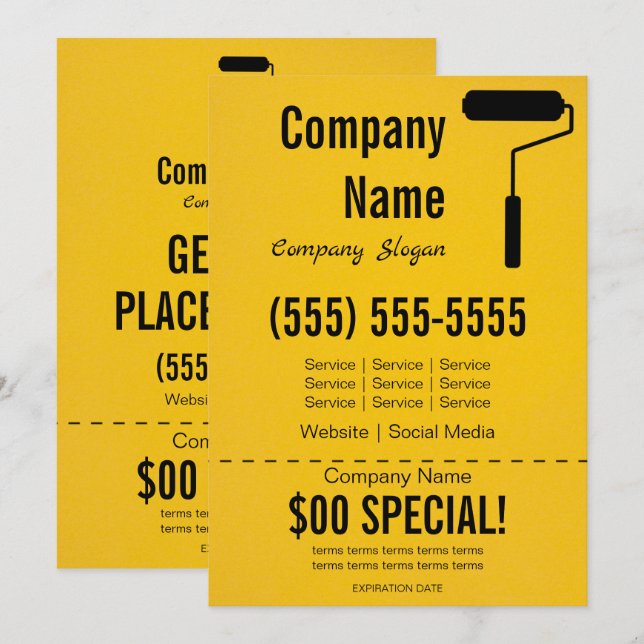 Convites Panflet Painter 5x7 (Frente/Verso)