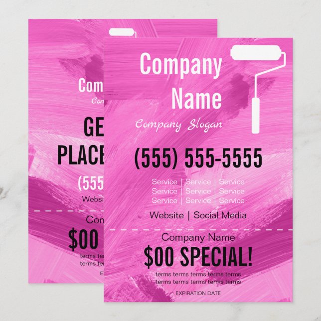 Convites Panflet Painter 5x7 (Frente/Verso)